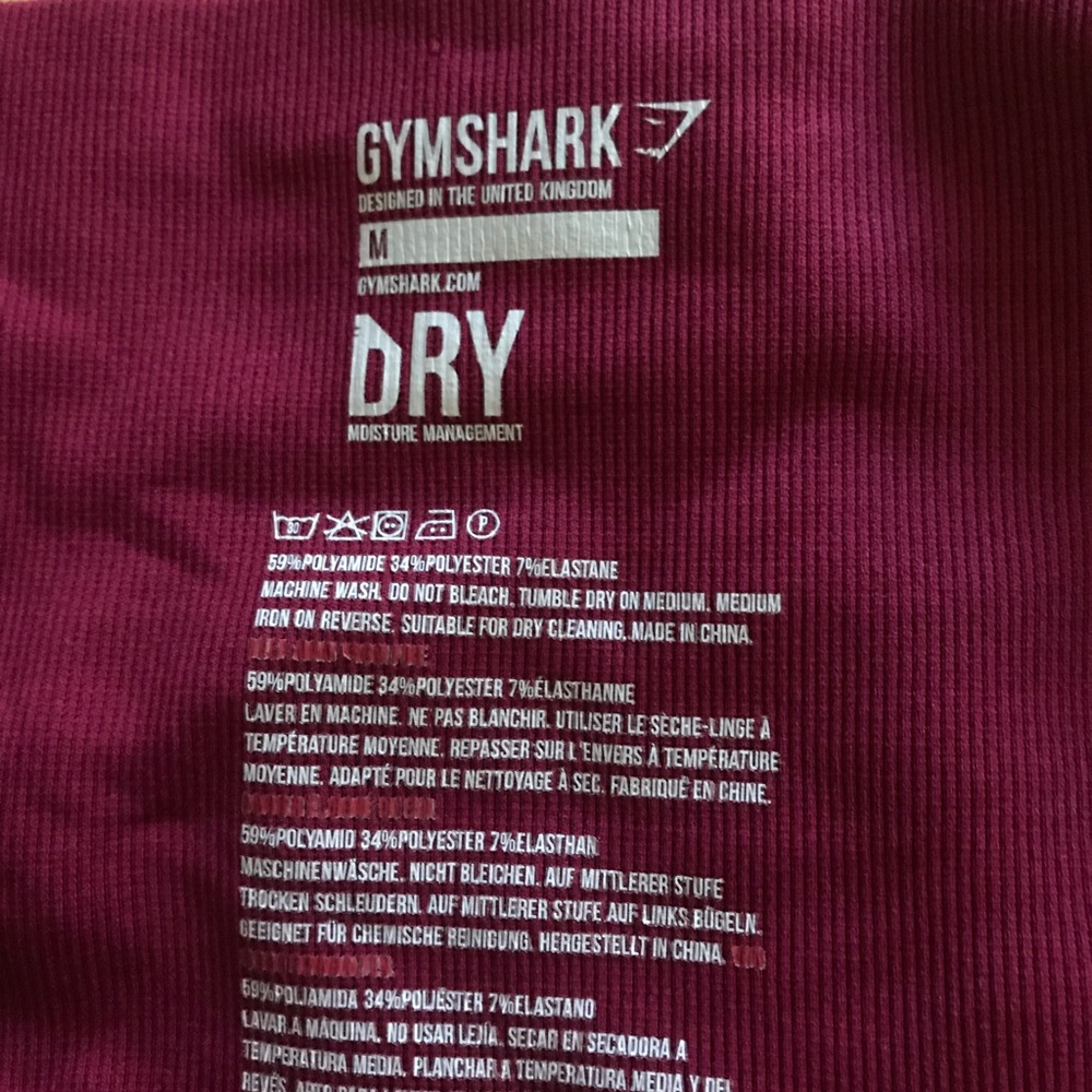 Beet colored gymshark leggings !!
